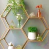 Geometric Hexagon Wall Shelf