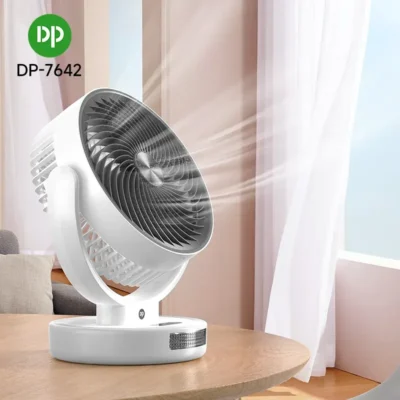 5.5 Inch Rechargeable Table Fan with LED Light DP-7642