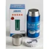 HAERS 304 Stainless Steel Thermal Food Flask with Handle & Folding Spoon. Liz433