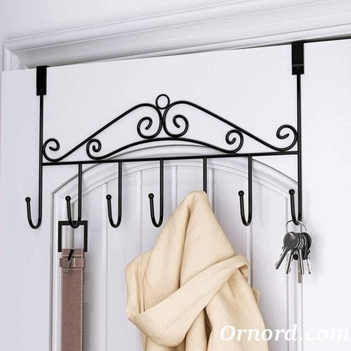 Over The Door Coat Rack with 7 Hooks- Bs765