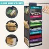 5-Shelf Weekly Days-of-the-Week Hanging Closet Organizer – Kids Clothes & Weekly Outfit Planner