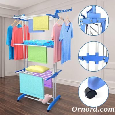 Premium Multi-Tier Clothes Drying Rack with Wheels – Best Quality