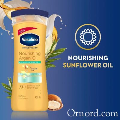 Vaseline Intensive Care Nourishing Argan Oil Body Lotion 400ml – Pack of 2