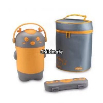 Portable Kids Vacuum Insulated Soup Jar and Lunch Tote Combo -Tm8233
