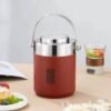 Portable Thermal Soup Container, Leakproof, Wide Mouth, Dual-Wall Stainless Steel Insulated Food Flask -Tm8765