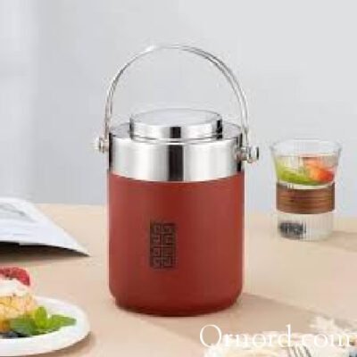 Portable Thermal Soup Container, Leakproof, Wide Mouth, Dual-Wall Stainless Steel Insulated Food Flask -Tm8765
