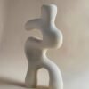 Contemporary White Ceramic Art Piece