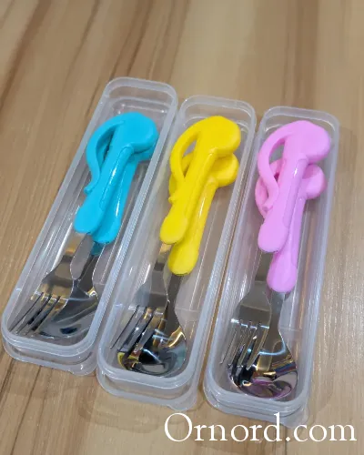 Stainless Steel Spoon and Fork with Travel Box - Tm753