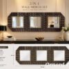 Luxury 3-Piece Decorative Wall Mirror Set