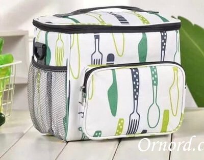 Eco-Chic Insulated Lunch Bag with Side Pocket -Liz543
