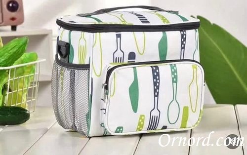 Eco-Chic Insulated Lunch Bag with Side Pocket -Liz543