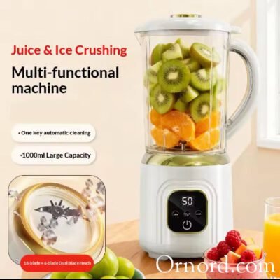 Velocity Multi-Functional Kitchen Machine: 1000ml Glass Jar Blender, Juicer, and Total Ice Crusher- Oy88765
