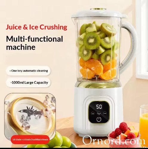 Velocity Multi-Functional Kitchen Machine: 1000ml Glass Jar Blender, Juicer, and Total Ice Crusher- Oy88765