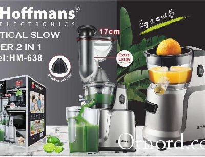 Hoffmans 2-in-1 Cold Press Slow Juicer (HM-638) -Ad453