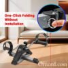 Foldable Arm and Leg Pedal Exerciser with Adjustable Resistance & Digital Display – Under-Desk Stationary Mini Bike -OYy476