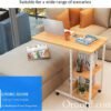 3-Tier C-Shaped Mobile Bedside & Sofa Laptop Desk - Ob655
