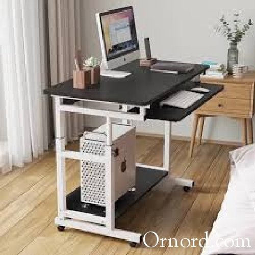 Adjustable Mobile Computer Laptop Table Desk with Keyboard Tray - Tw345