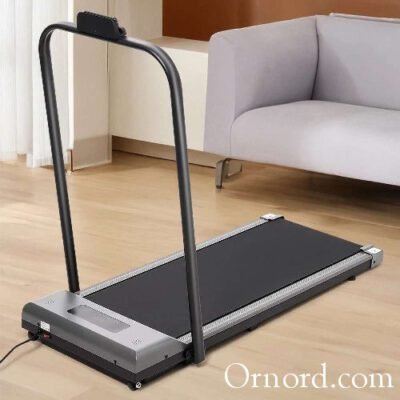 Compact Electric Walking Treadmill with Folding Safety Handrail - OyB765