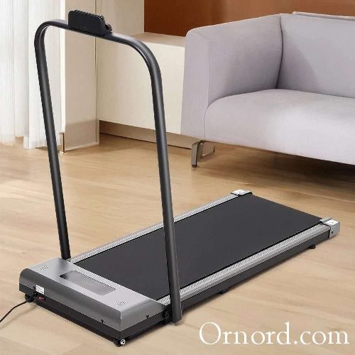 Compact Electric Walking Treadmill with Folding Safety Handrail - OyB765